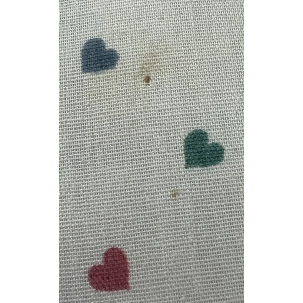 VTG Handmade Shabby Cottage Core Granny Heart Shaped Wall Hanging With Hooks 12