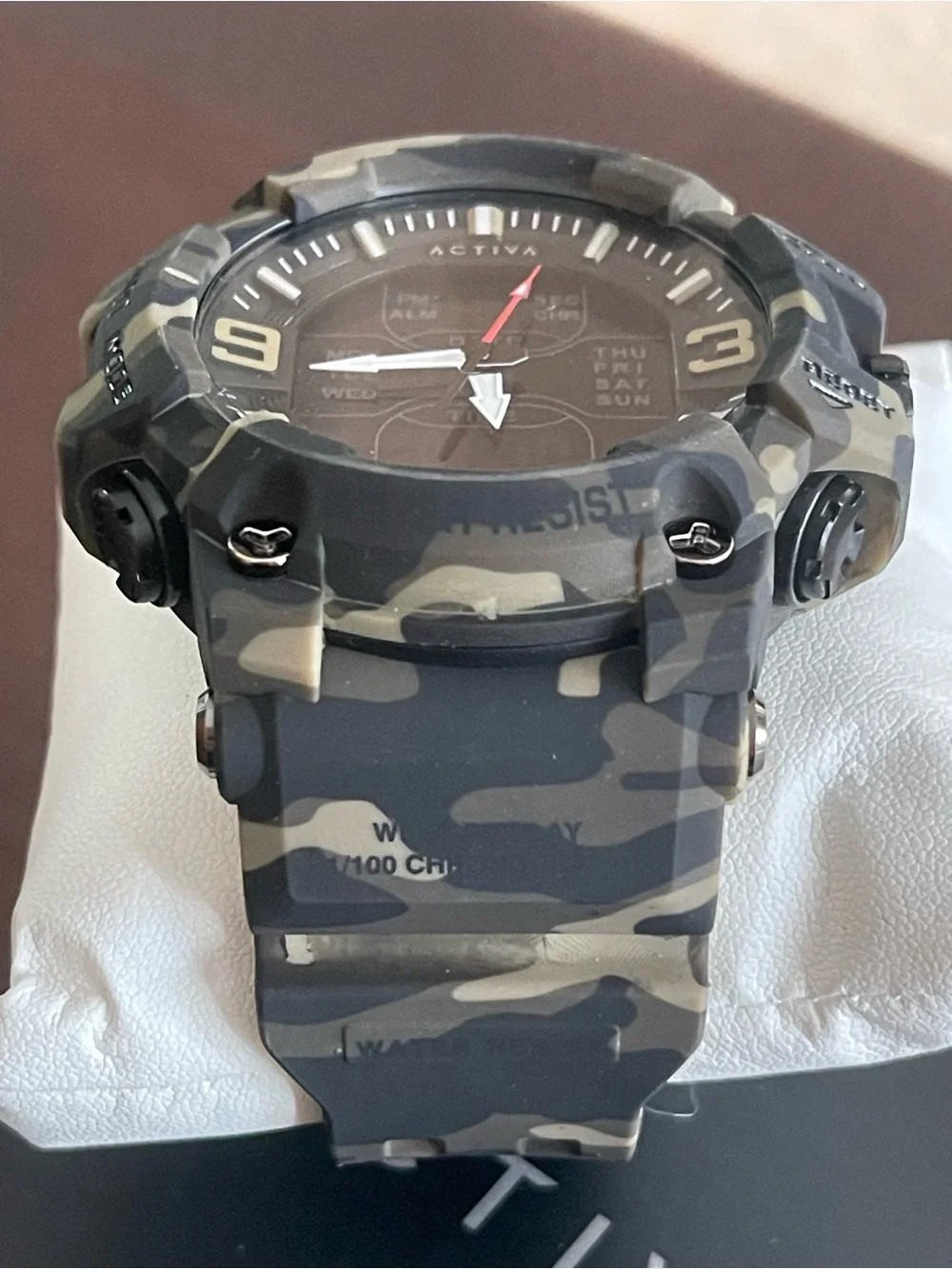 Activa Vulkor X Invicta Analog Digital Men's Watch - 53mm. Camouflage. Tan, new