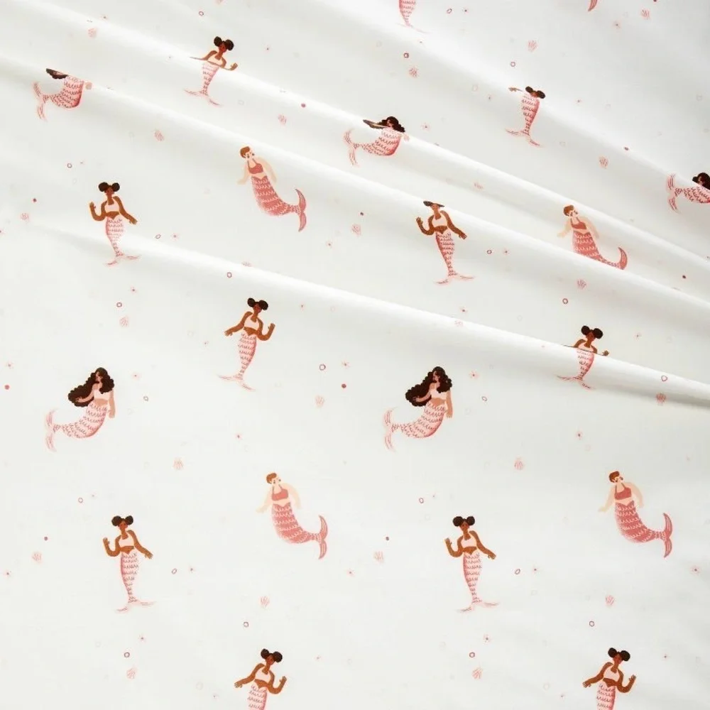 Pillowfort Mermaid Cotton Sheet Set! Full NWOT