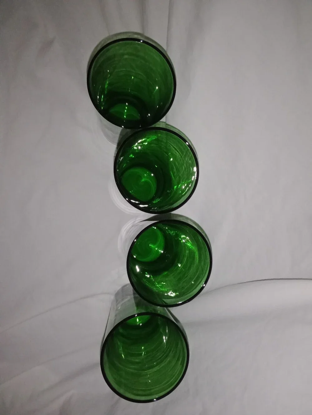 Mid Century MCM Tumbler Collins Drink Glasses Gay Nineties Transportation Design
